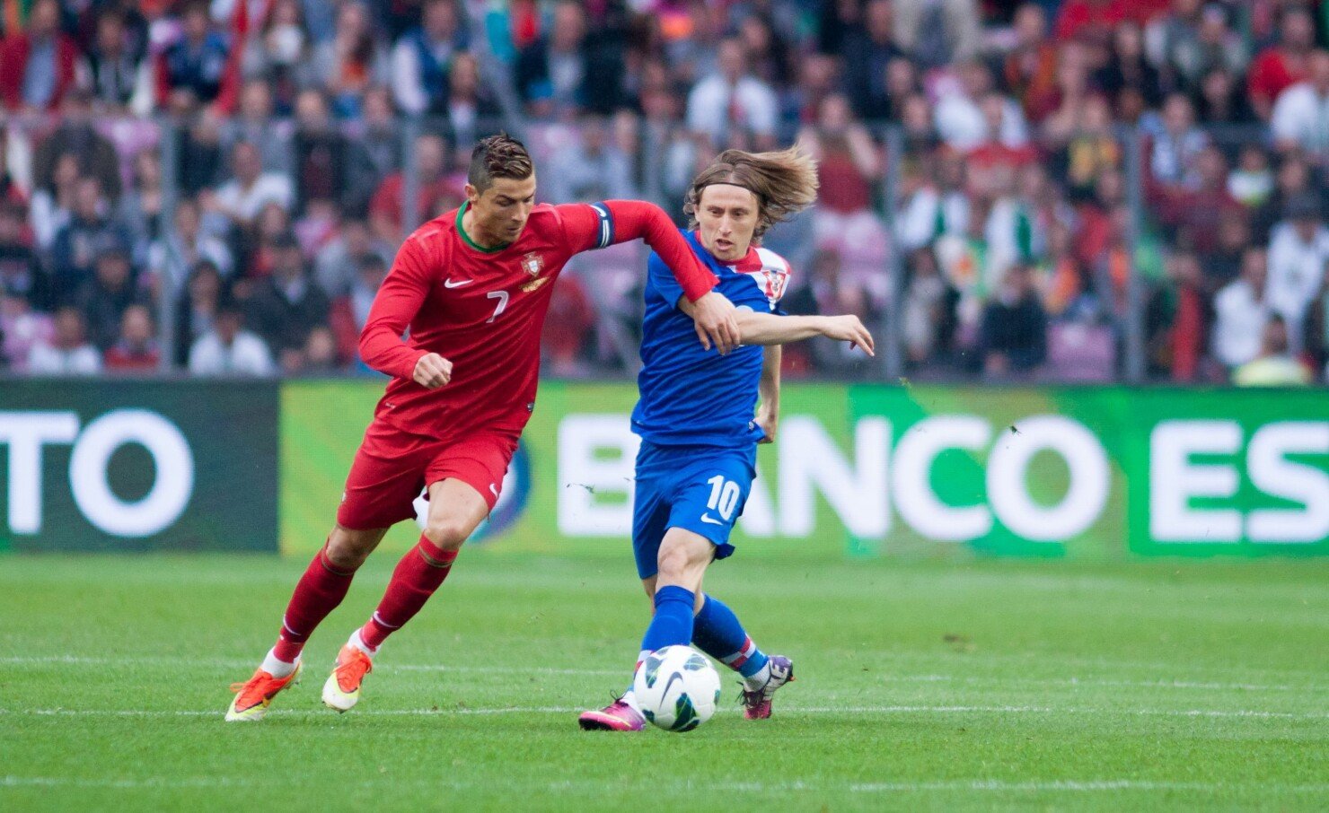 Luka Modrić a Christiano Ronaldo