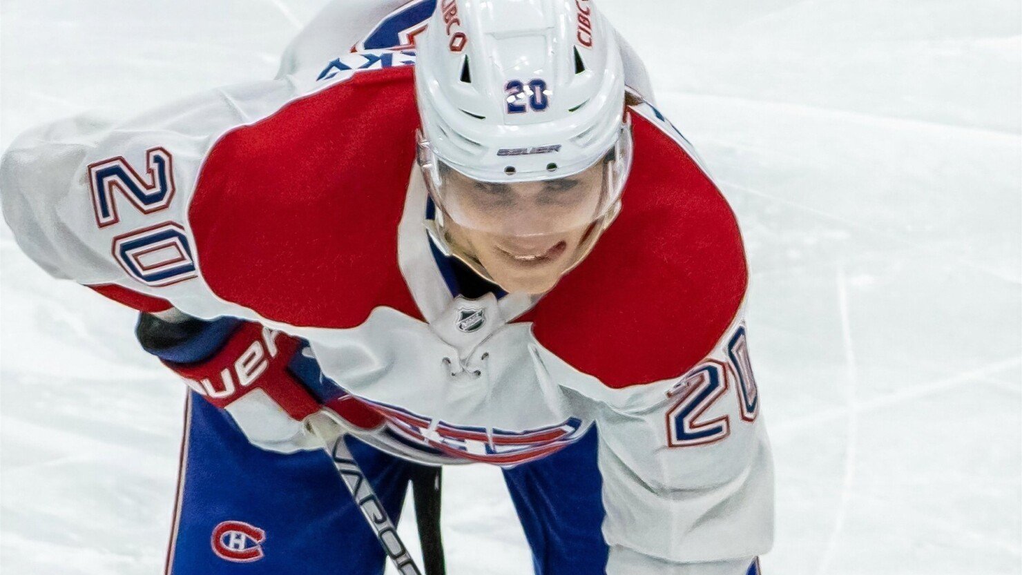 Juraj Slafkovsky v dresu Montreal Canadiens