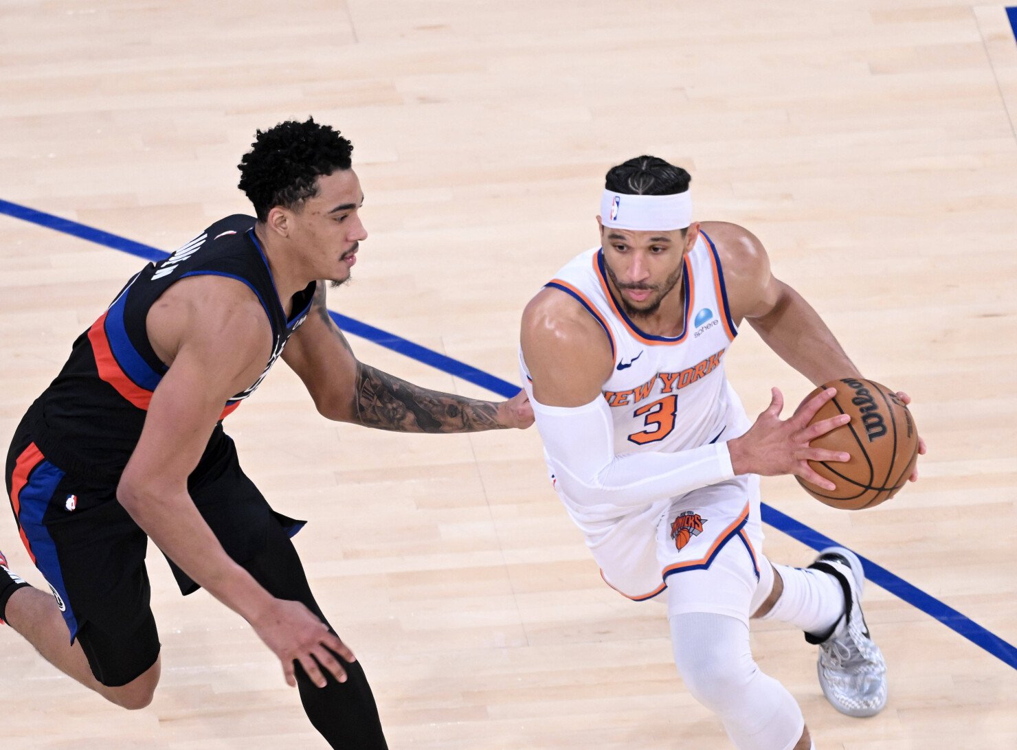 New York Knicks v Detroit Pistons, archiv