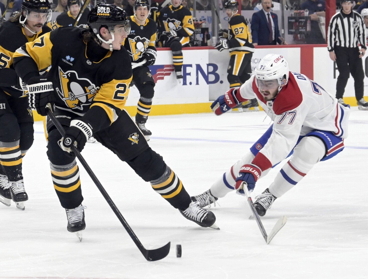 Foto ilustrační: Pittsburgh Penguins vs. Montreal Canadiens, r. 2024